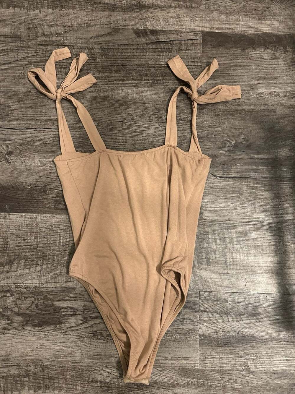 Edikted Bodysuit With Straps Beige Size L - Picture 2 of 4